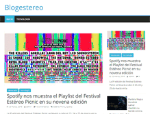 Tablet Screenshot of blogestereo.com